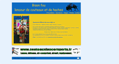 Desktop Screenshot of lanceurcouteaux.com